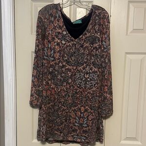 Judith March Multicolor Long Sleeve Dress